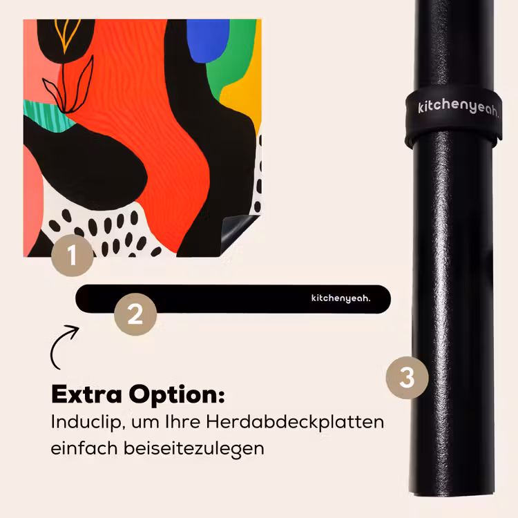 Herdabdeckplatte - Abstrakt - Formen - Farben - Punkte — 8