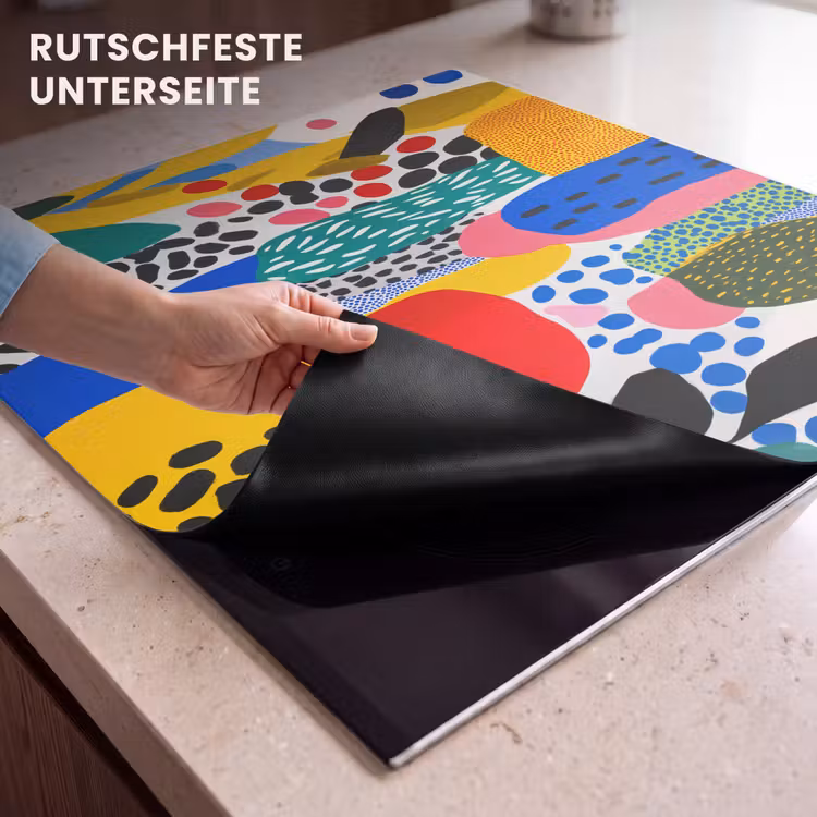 Herdabdeckplatte - Punkte - Formen - Modern - Farben — 6