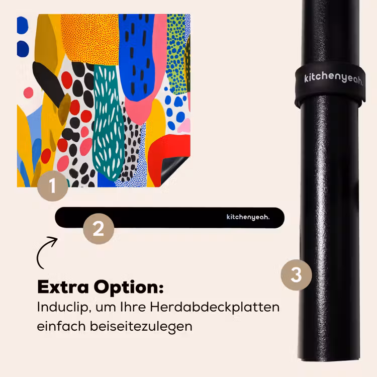 Herdabdeckplatte - Punkte - Formen - Modern - Farben — 8