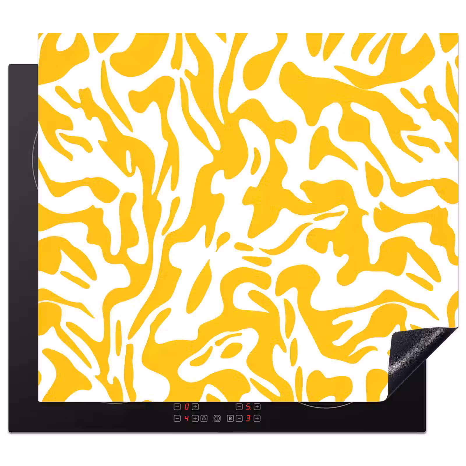 Herdabdeckplatte - Formen - Weiß - Abstrakt — 1
