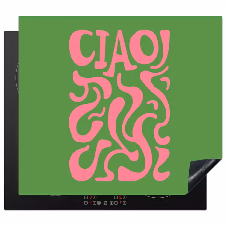 Herdabdeckplatte - Abstrakt - Rosa - Ciao - Formen — 1