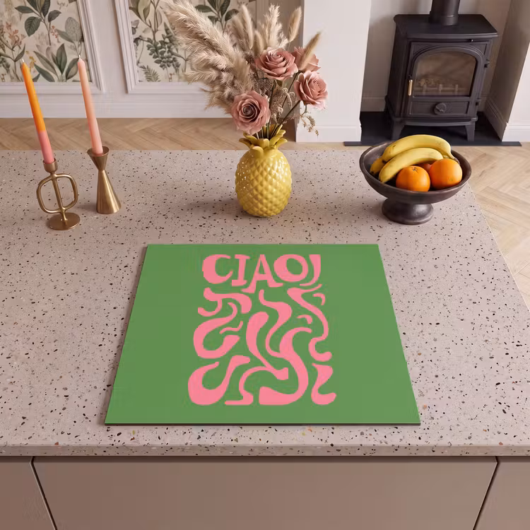 Herdabdeckplatte - Abstrakt - Rosa - Ciao - Formen — 3