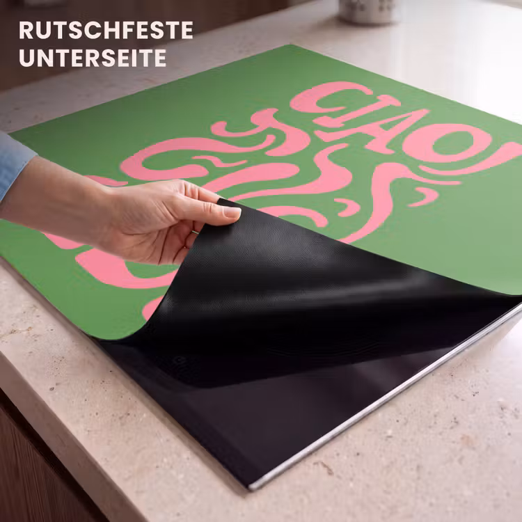 Herdabdeckplatte - Abstrakt - Rosa - Ciao - Formen — 6