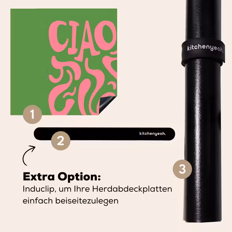 Herdabdeckplatte - Abstrakt - Rosa - Ciao - Formen — 8