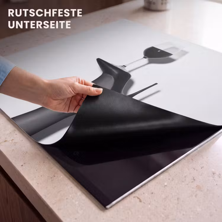 Herdabdeckplatte - Absatz - Wein - Minimalistisch - Schwarz — 6