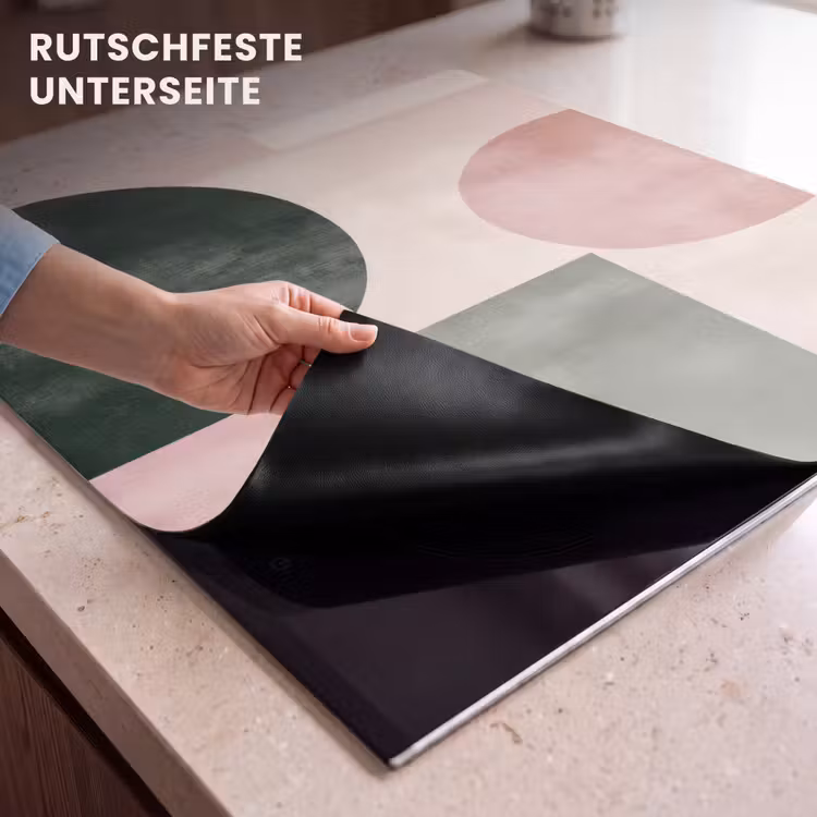 Herdabdeckplatte - Formen - Abstrakt - Kreis - Schwarz — 6