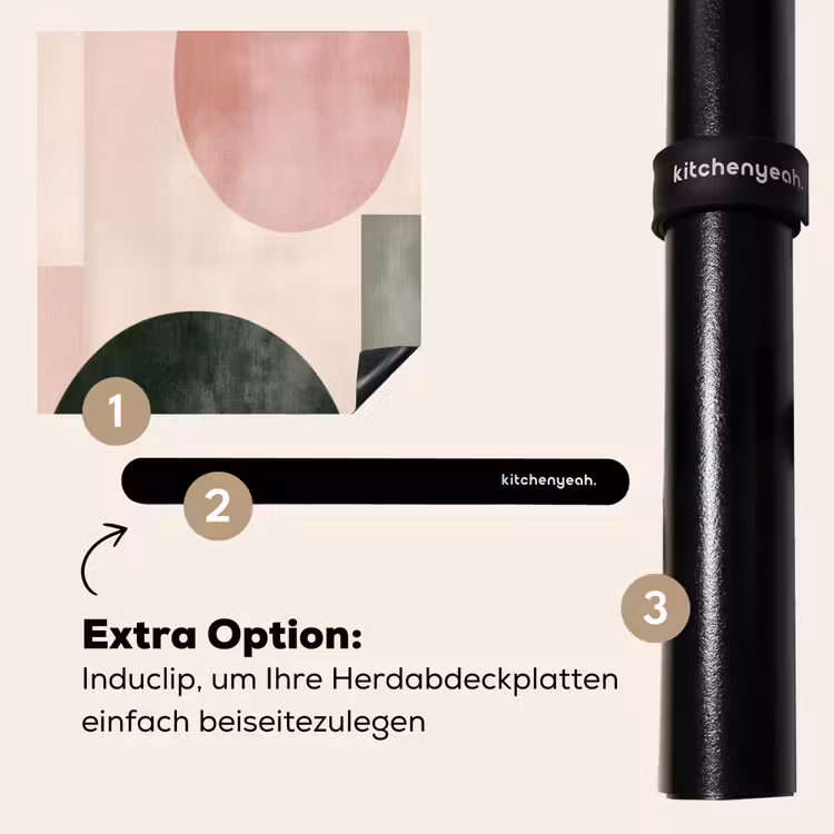 Herdabdeckplatte - Formen - Abstrakt - Kreis - Schwarz — 8