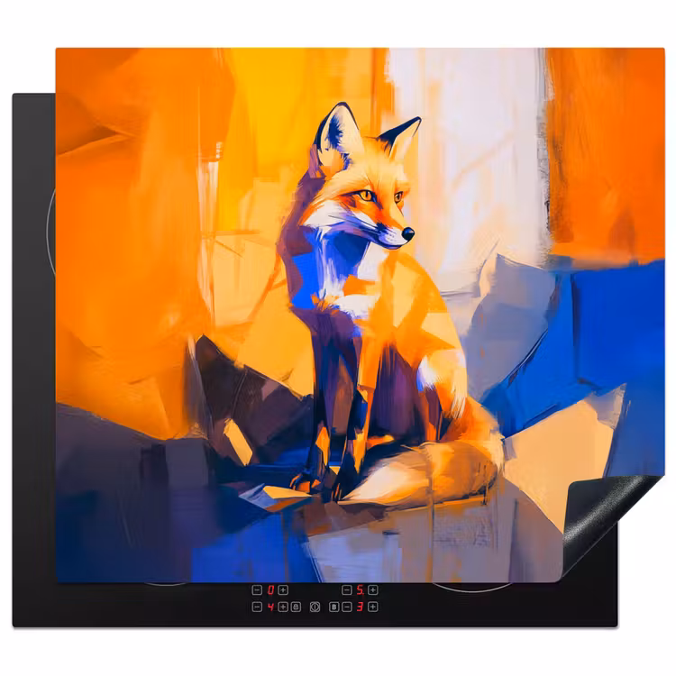 Herdabdeckplatte - Fuchs - Orange - Formen - Abstrakt — 1