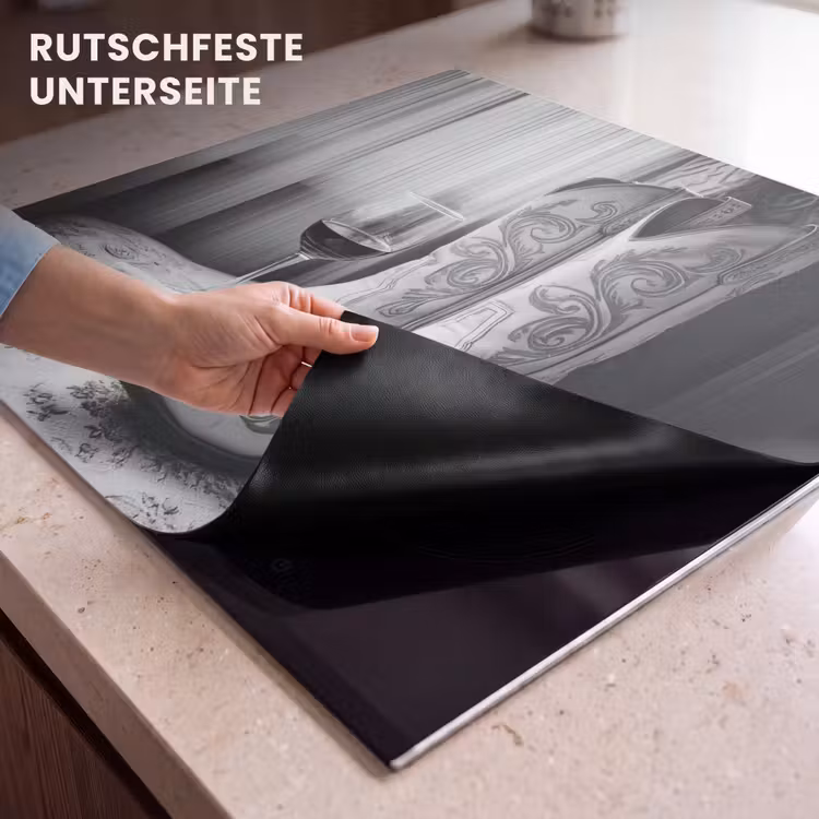 Herdabdeckplatte - Wein - Cowboystiefel - Fensterlicht - Weiß — 6