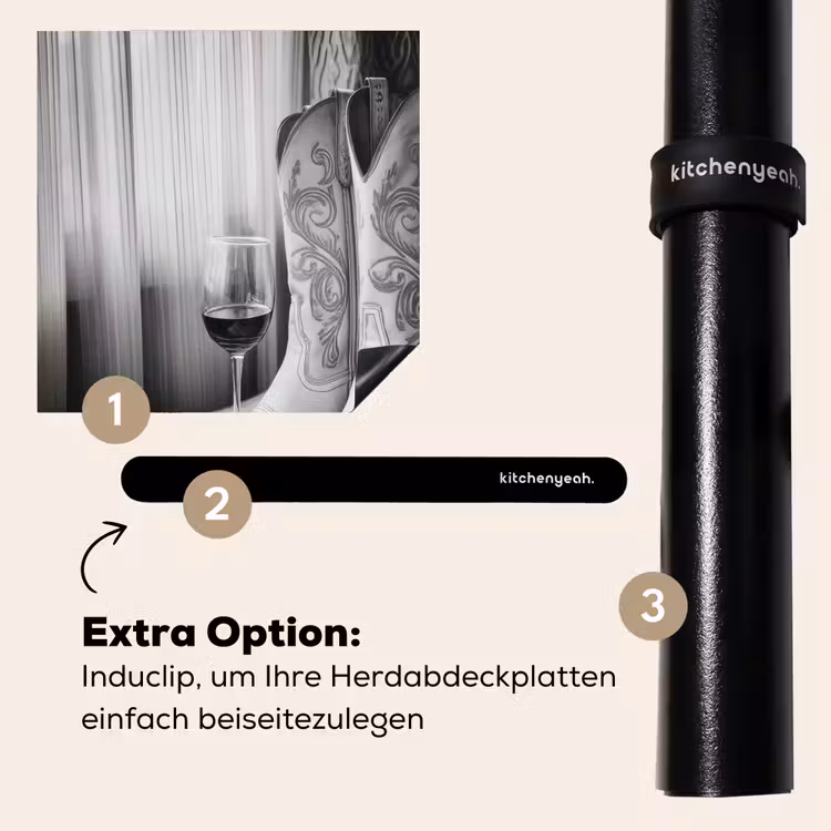 Herdabdeckplatte - Wein - Cowboystiefel - Fensterlicht - Weiß — 8