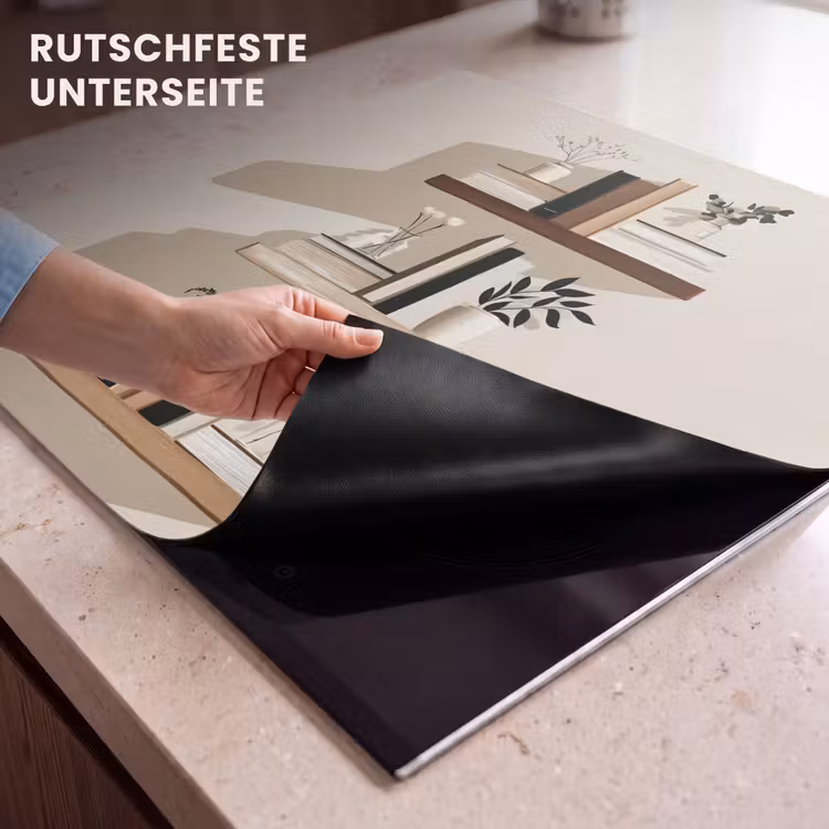 Herdabdeckplatte - Regale - Bücher - Vasen - Pflanzen — 6