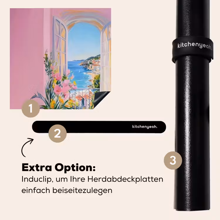 Herdabdeckplatte - Rosa - Außen - Farbe — 8