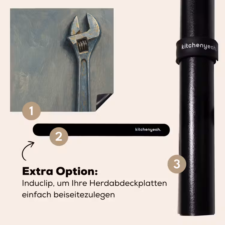 Herdabdeckplatte - Schraubenschlüssel - Werkzeuge - Farbe — 8