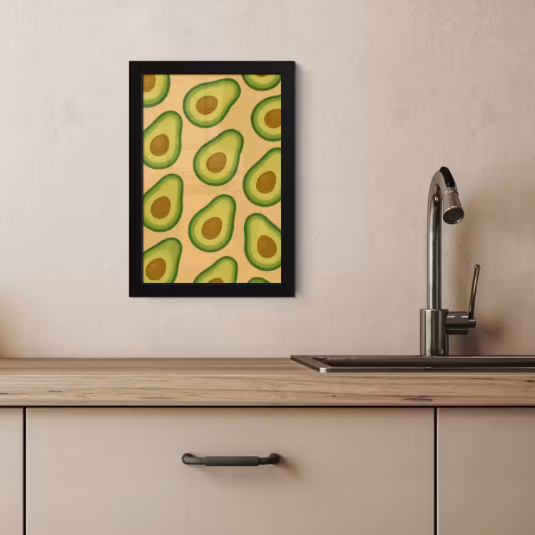 Bilder mit Rahmen - Avocado - Muster - Grün - Kern — 3