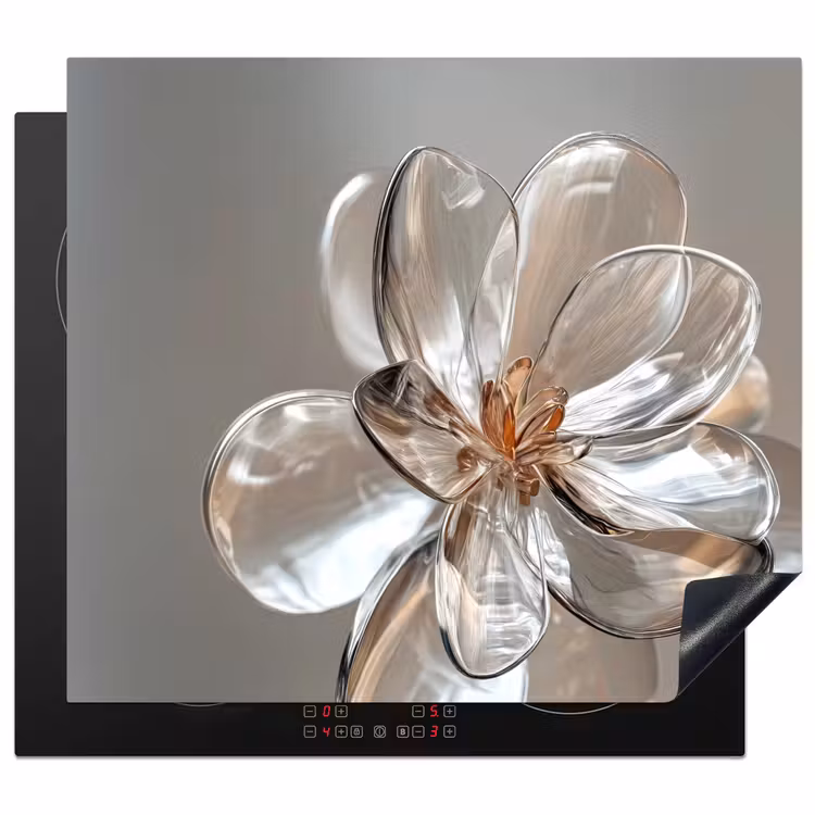 Herdabdeckplatte - Blume - Gläser - Transluzent — 1