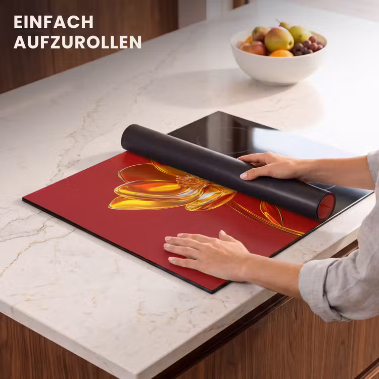 Herdabdeckplatte - Blume - Gold - Gläser — 7