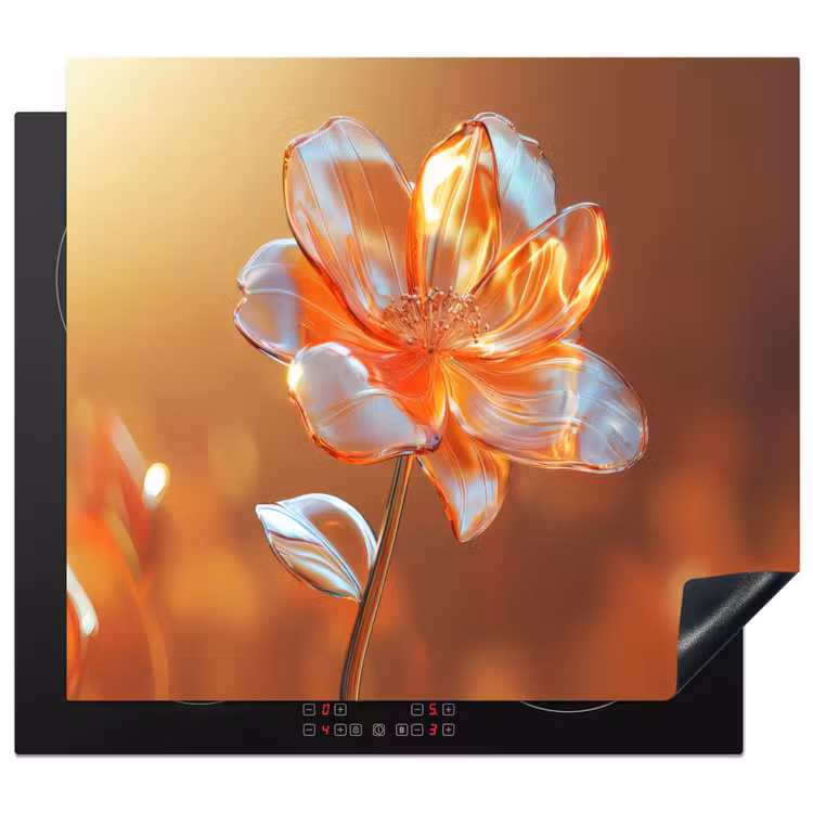 Herdabdeckplatte - Gläser - Blume - Sonnenlicht — 1