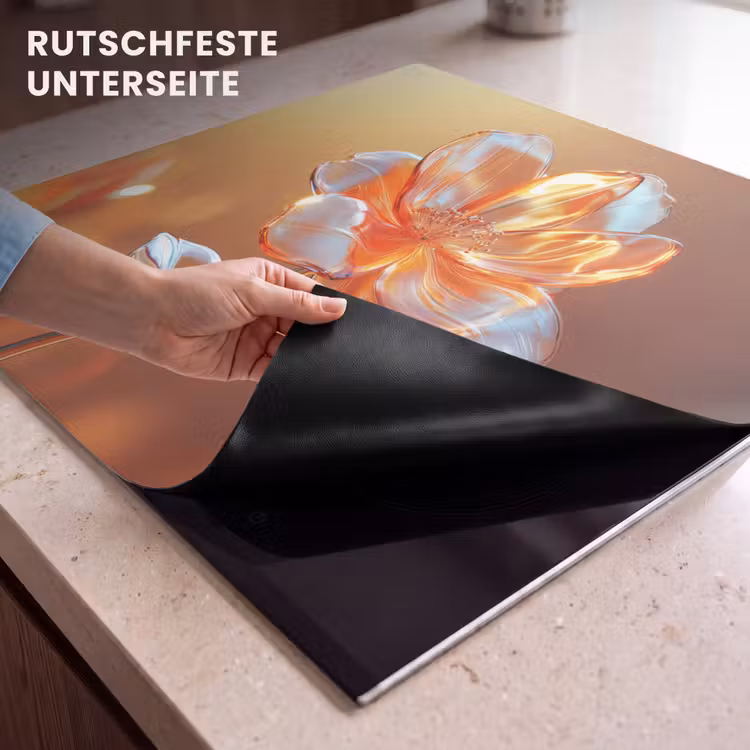Herdabdeckplatte - Gläser - Blume - Sonnenlicht — 6
