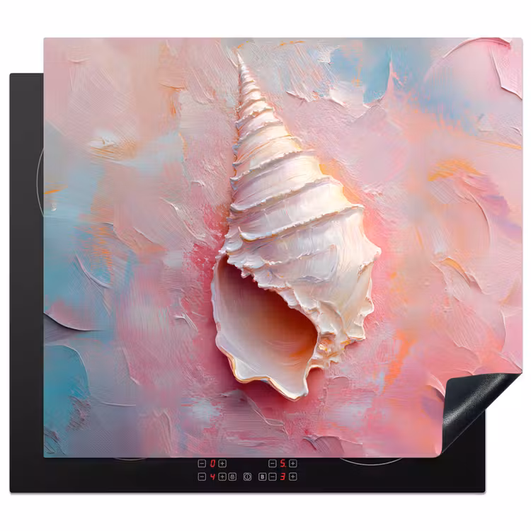 Herdabdeckplatte - Muschel - Pastell - Rosa — 1