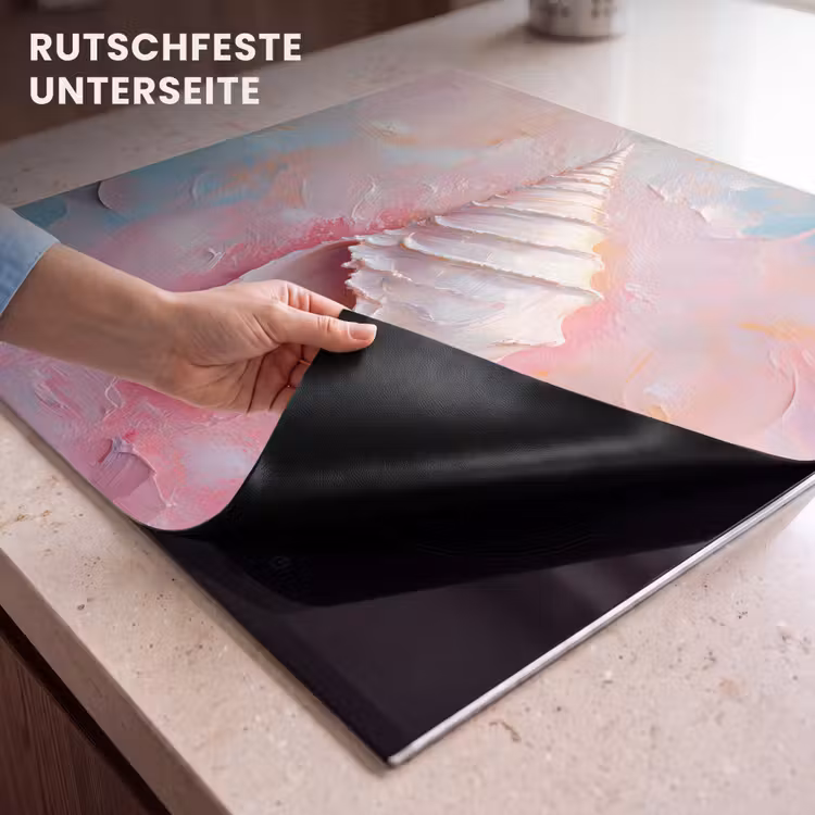 Herdabdeckplatte - Muschel - Pastell - Rosa — 6