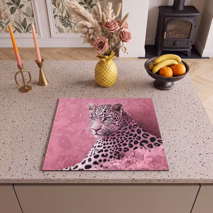 Herdabdeckplatte - Panther - Deluxe - Rosa — 3