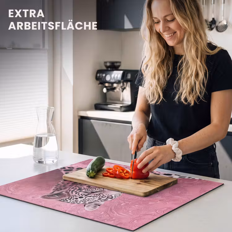 Herdabdeckplatte - Panther - Deluxe - Rosa — 5