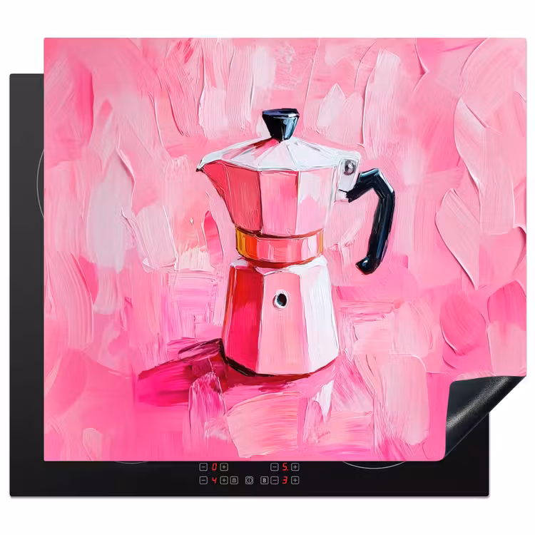 Herdabdeckplatte - Rosa - Farbe - Kaffee — 1