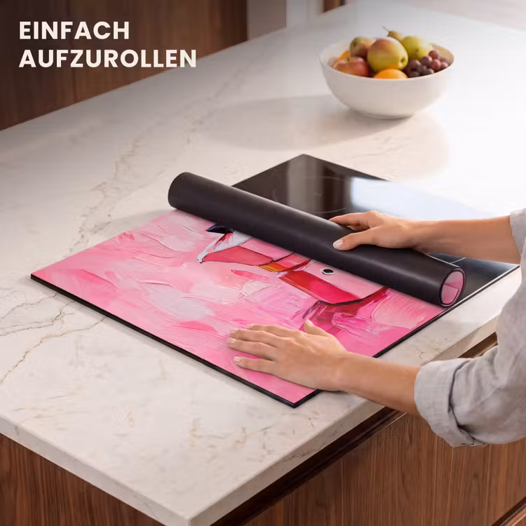 Herdabdeckplatte - Rosa - Farbe - Kaffee — 7