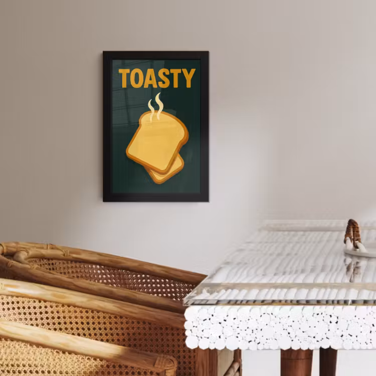 Bilder mit Rahmen - Brot - Toast - Grün - Minimalistisch — 2