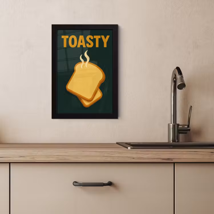 Bilder mit Rahmen - Brot - Toast - Grün - Minimalistisch — 4