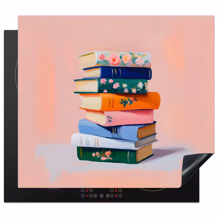 Herdabdeckplatte - Bücher - Stapel - Bunt — 1