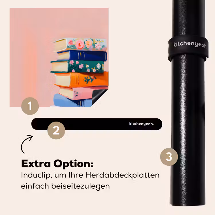 Herdabdeckplatte - Bücher - Stapel - Bunt — 8