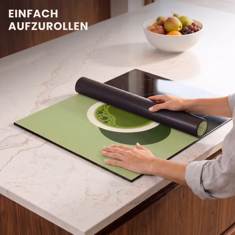 Herdabdeckplatte - Minimalistisch - Becher - Matcha -Grün — 7