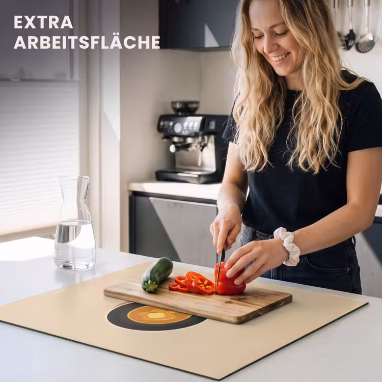 Herdabdeckplatte - Pfannkuchen - Bratpfanne - Butter - Minimalistisch — 5