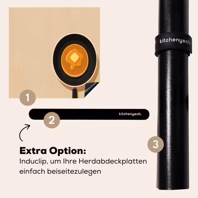 Herdabdeckplatte - Pfannkuchen - Bratpfanne - Butter - Minimalistisch — 8