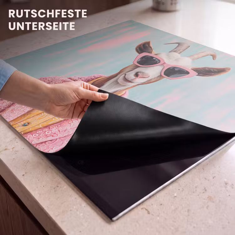 Herdabdeckplatte - Sonnenbrille - Rosa - Ziege - Anhören — 6