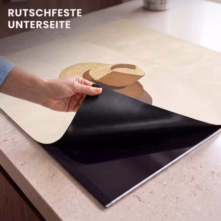 Herdabdeckplatte - Hut - Minimalistisch - Farbton - Beige — 6