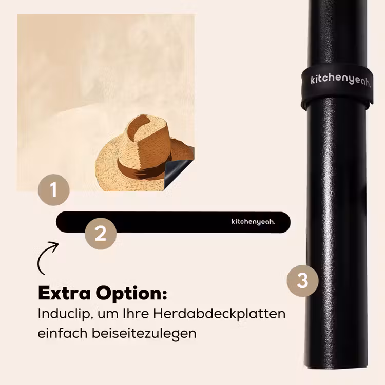 Herdabdeckplatte - Hut - Minimalistisch - Farbton - Beige — 8