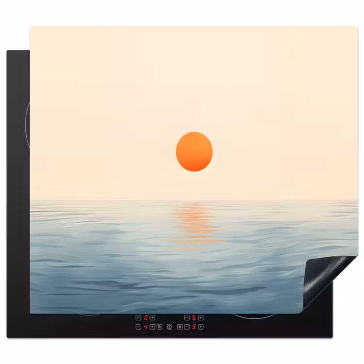 Herdabdeckplatte - Sonne - Orange - Meer — 1