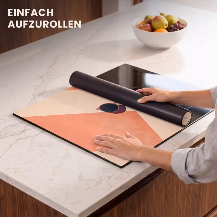Herdabdeckplatte - Sonnenbrille - Schatten - Orange - Minimalistisch — 7