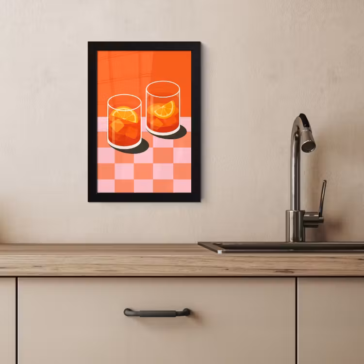 Bilder mit Rahmen - Orange - Brillen - Orange — 2