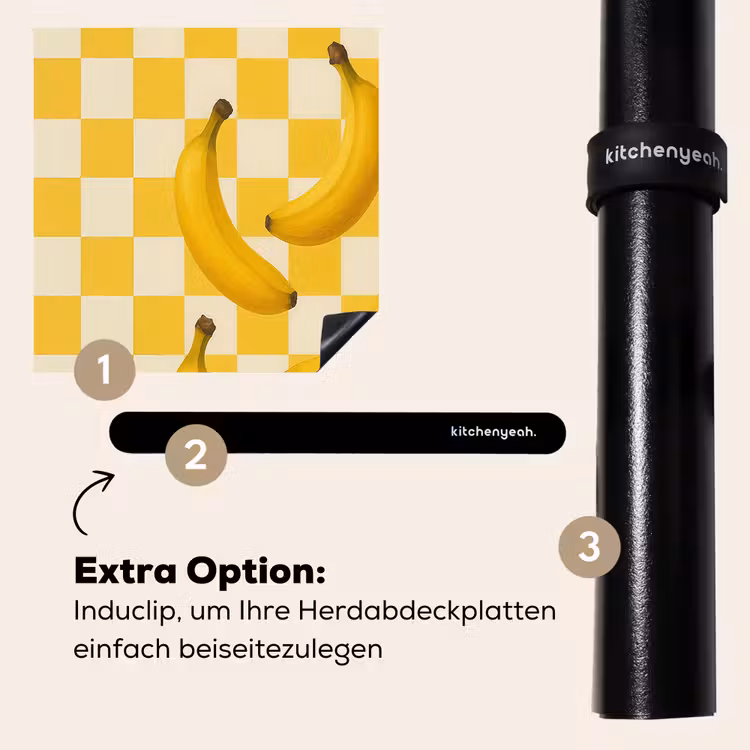 Herdabdeckplatte - Bananen - Gelb - Gesperrt — 8