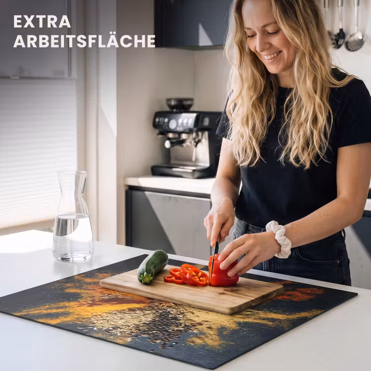 Herdabdeckplatte - Gewürze - Explosion - Orange — 5
