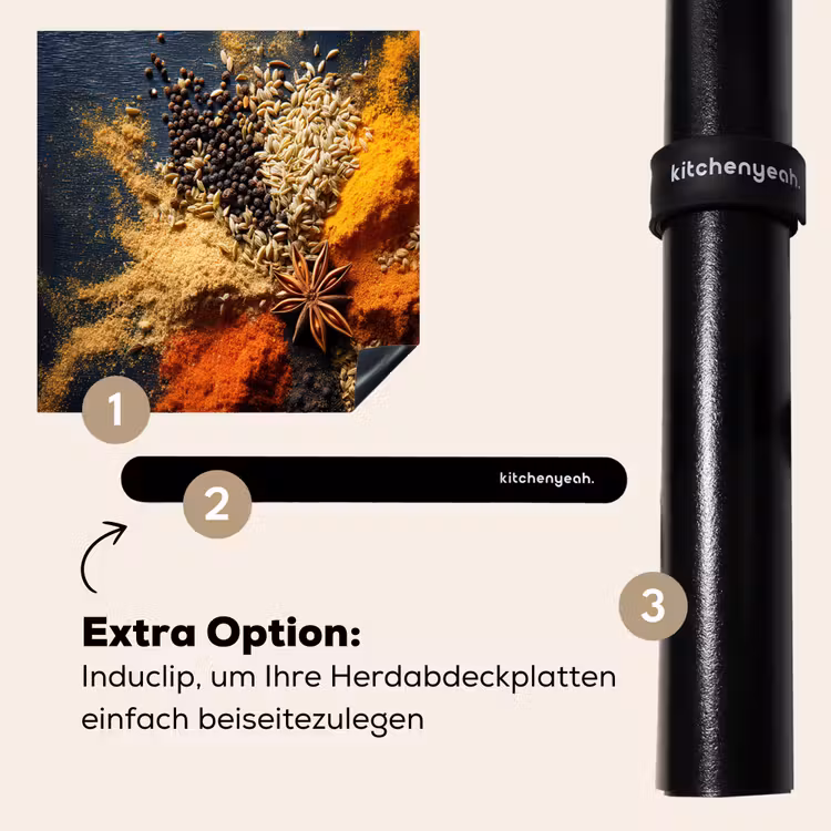 Herdabdeckplatte - Gewürze - Explosion - Orange — 8