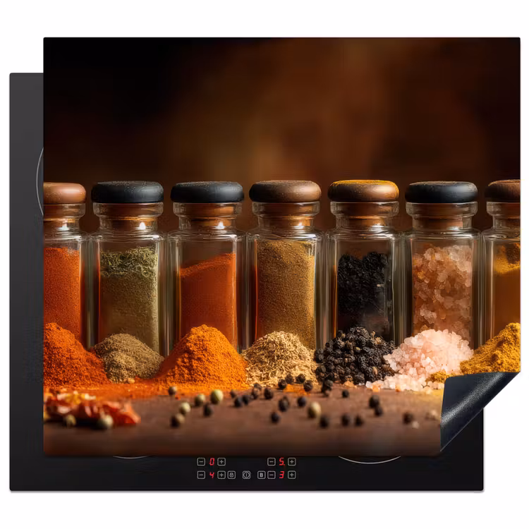 Herdabdeckplatte - Gläser - Kräuter - Gewürze - Körner — 1