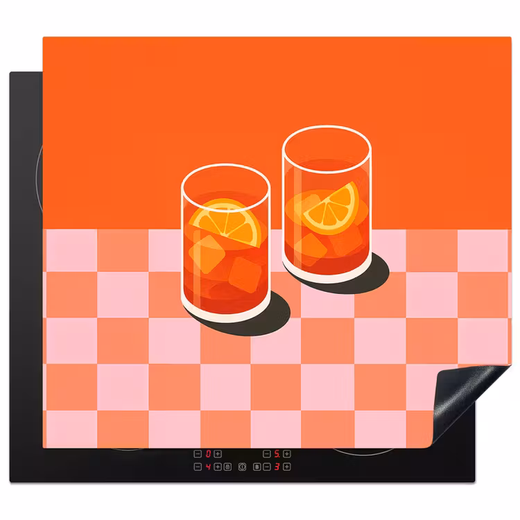 Herdabdeckplatte - Orange - Brillen - Orange — 1