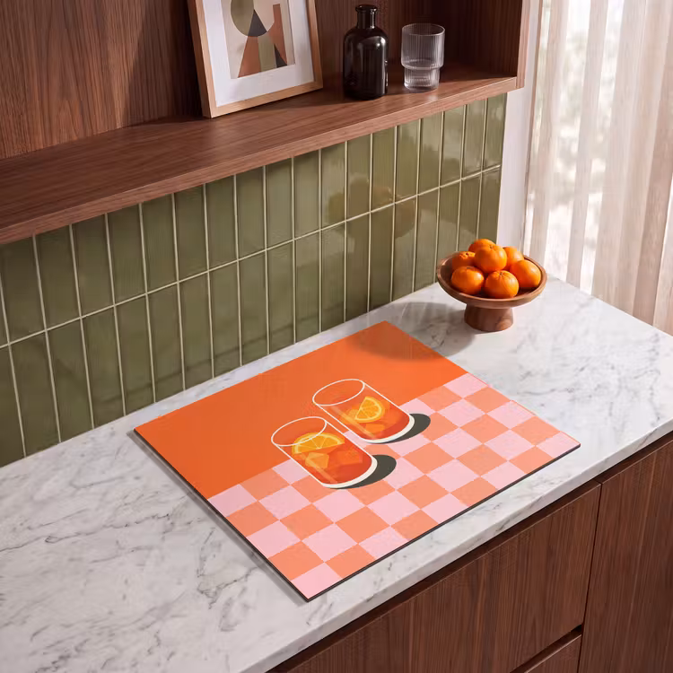 Herdabdeckplatte - Orange - Brillen - Orange — 4
