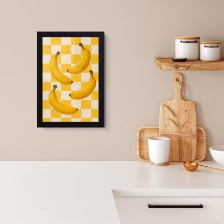 Bilder mit Rahmen - Bananen - Gelb - Gesperrt — 3