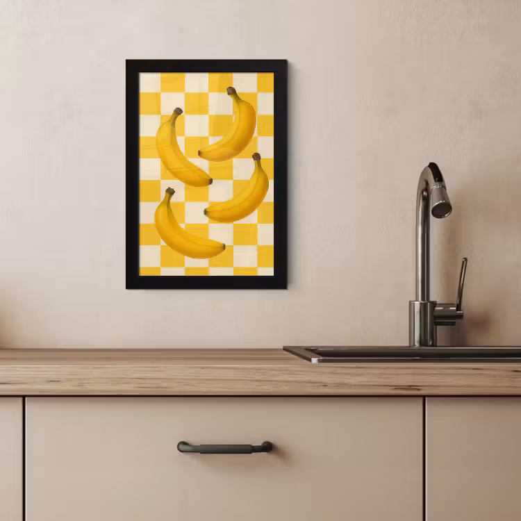 Bilder mit Rahmen - Bananen - Gelb - Gesperrt — 4