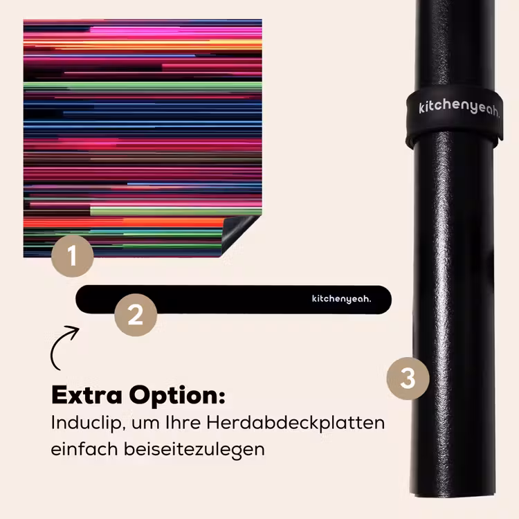 Herdabdeckplatte - Spiele - Abstrakt - Linien - Horizontal - Farbenfroh — 8